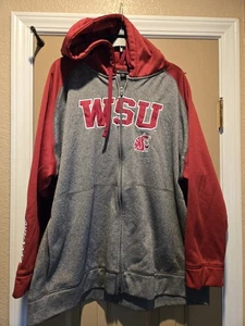 Washington State Cougars Hoodie Herren 2XL Activewear Oberbekleidung NCAA Full Zipper  - Bild 1 von 9