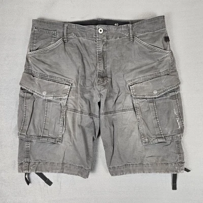 Pantalones Cortos G Star Raw Cargo Para Hombres 40 Gris Rovic Qane Sueltos Y2K Streetwear Grunge 11" Foto 1 de 4