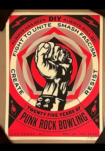 OBEY GIANT PUNK ROCK BOWLING SMASH FASCISM 2025 S/N SHEPARD FAIREY #108/550 - Bild 1 von 1