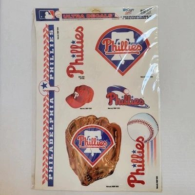WinCraft ~Sports ~Vintage 2003 Ultra Decals ~Baseball~ Phila. Phillies~7 Decals - Image 1 of 4