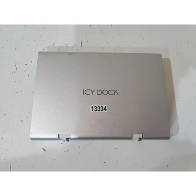 Icy Dock Single Hard Drive Raid Enclosure Silver for 3.5" Sata Drives Parts Only - Image 1 of 4