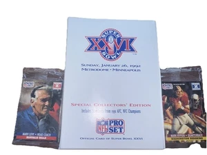 Lote De 19 1992 NFL Super Bowl XXVI Pro Set Edición Coleccionista Redskins v Bills - Imagen 1 de 3
