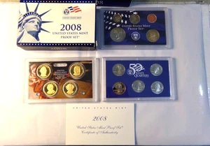 2008S Clad Proof Set U.S. Mint Original Government Packaging OGP COA #2 - Picture 1 of 7