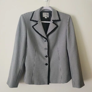 Le Suit Damen Hahnentritt Anzug Sakko Blazer Schwarz Weiß Business Büro Gr. 12 - Bild 1 von 7