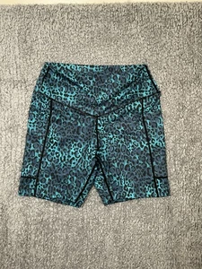 KiraGrace Blue & Purple Cheetah print biker shorts Lined Women’s Size medium - Picture 1 of 9