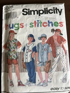 Simplicity Pattern 8308 Girls And Boys Pants,shorts Shirt, Cap Sz 7-10 - Picture 1 of 3