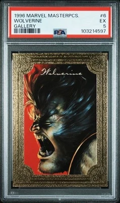 PSA 5 SKY BOX 1996 MARVEL MASTERPIECES WOLVERINE #6 GALLERY 344 - Image 1 of 2