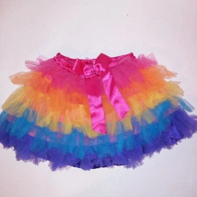 Tutú para niños arco iris de tul orgullo vestir talla única para el festival más colorido Foto 1 de 4