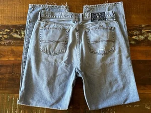 Lucky Brand Herrenjeans klassische Passform Distressed ausgefranste Saum Größe 36 lang 36x33 - Bild 1 von 11