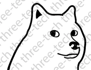 Calcomanía de vinilo pegatina Doge Head de 5"" x 4,2"" meme parachoques so much wow shabe divertida linda - Imagen 1 de 6