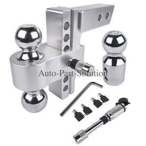 12500 LBS GTW-Tow Hitch Trailer Hitch Fits 2" Receiver, 6" Drop/Rise Heavy Duty - Picture 1 of 10