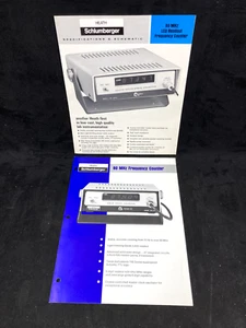 1971 HEATH/SCHLUMBERGER SM-105A FREQUENCY COUNTER SALES SHEETS - Picture 1 of 3