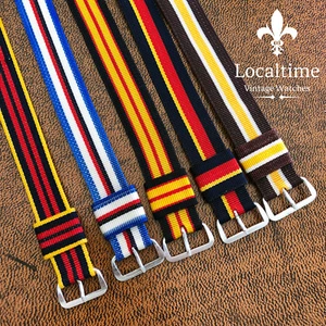 Vintage NOS Regimental British Army Wrap-Around Nylon Watch Straps 16 17 18 20mm - Bild 1 von 16