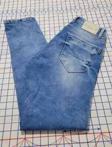 Jeans de mezclilla para hombre 4Sixty5 azul claro envejecimiento talla 31 X 30 medidos... - Imagen 1 de 12