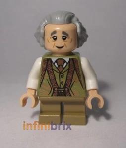 Lego Bilbo Baggins Old Minifigure Made from Genuine Lego Parts Hobbit NEW cus124 - Picture 1 of 1