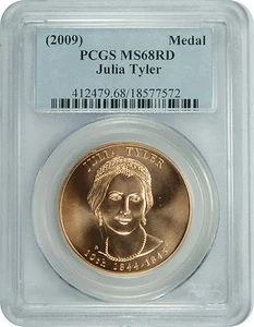 (2009) PCGS MS68RD Julia Tyler Medal - Bild 1 von 1