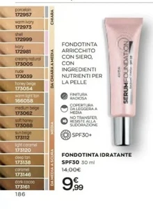 AVON FONDOTINTA IDRATANTE SERUM FOUNDATION SPF30 Sun Beige - Imagen 1 de 1