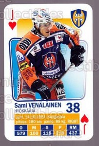 2011-12 Finnish SM LIIGA Playing Card #11 Sami Venalainen