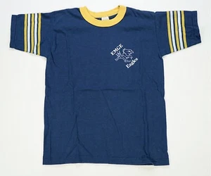 Rare VTG EMGE Junior High School Eagles Belleville Illinois Ringer T Shirt 80s L - Picture 1 of 8
