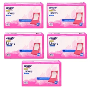Equate Extra Long Liners, Unscented, 465 Count (5 Packs of 93) - Picture 1 of 23