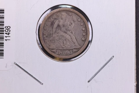 1855 Seated Liberty Dime. Affordable Circulated Coin, Large Store Sale #11498 Cover