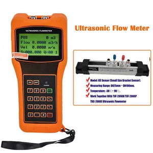 Ultrasonic Liquid Flowmeter Flow Meter Tester DN25~100mm HS Bracket Transducer - Picture 1 of 12