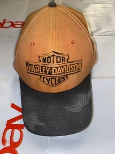 Harley Davidson Large Cap Mütze Schwarz Distressed Faded Schön - Bild 1 von 2