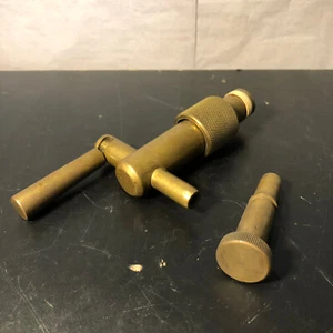 Zapfhahn aus Messing, Bierfass, Schlaghahn mit Dichtung, Gastronomie, vintage - Bild 1 von 7