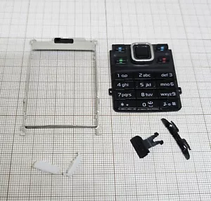 Nokia 6300 original parts MIX All Black+keyboard latin NEW EOL PARTS - Picture 1 of 2