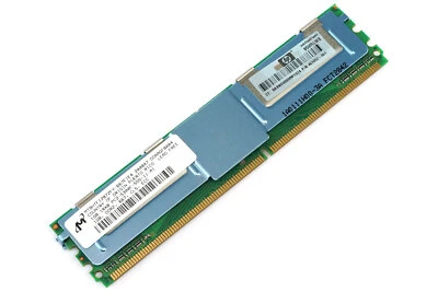461652-061 HP MEMORY 1GB 1RX8 PC2 5300F DDR2 - MT9HTF12872FY-667E1E4 - Image 1 of 4
