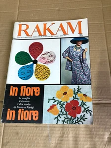 rivista RAKAM Mensile Di Alta Moda e Lavori Femminili ANNI '60 CUCITO MARZO 1965 - Picture 1 of 3