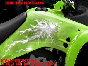 KIT GRÁFICO DE DECORACIÓN INVISION ATV KAWASAKI KFX 400 CALCOMANÍAS MONTAR EL RAYO B - Imagen 1 de 8