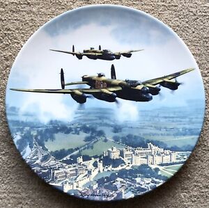 “Lancaster Over Windsor Castle” Royal Doulton Commemorative Plate. VGC. 