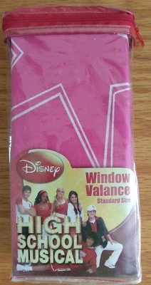 Disney High School Musical Valance HOT PINK 84" x15" School Twist NEW Girls Room - Image 1 of 3