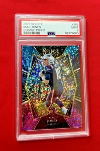 2021 Panini Select Mac Jones Rookie #151 Premier Level Cosmic Prizm PSA 9 Pop 5 - Bild 1 von 2