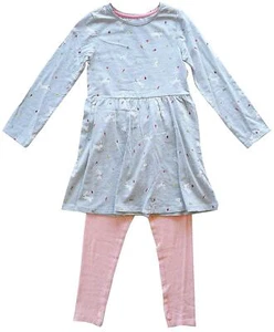 Mädchen Mothercare Hase Kaninchen Kleid Top & Rippe Leggings Set 3 Monate bis 6 Jahre - Bild 1 von 2