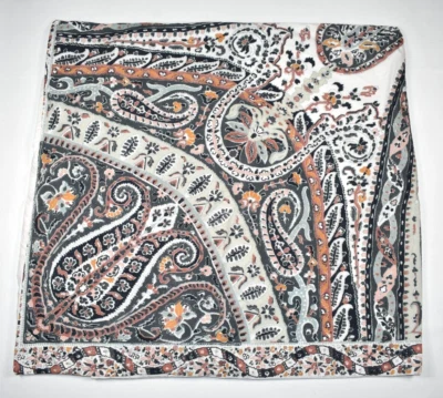 Pottery Barn Riya Paisley Floral Euro Pillow Sham Multicolor Organic Cotton VGUC - Image 1 of 4