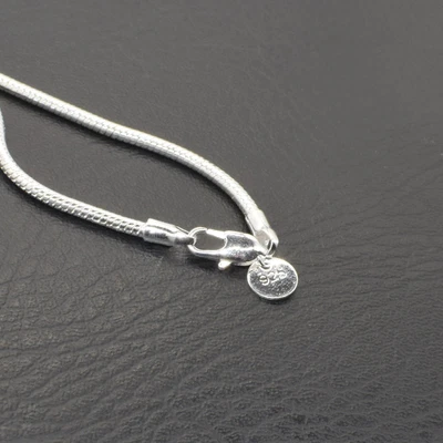 20" Joyería de Moda Oro 18K Relleno 925 Plateado Serpiente Collares Cadenas #012 Foto 1 de 4