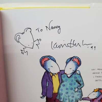 Signed w Art Kevin Henkes 1st Ed Book Julius The Baby of the World To Nancy EUC - Image 1 of 4