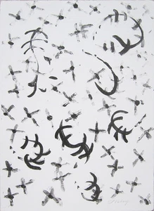 MARK TOBEY Signed 1972 Original Lithograph - "Erker-Treffen 1" - Picture 1 of 2