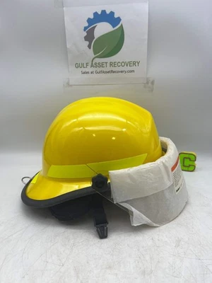 Casco de Bomberos Bullard PSXYL R721, Termoplástico de Alto Calor, Amarillo Lima (Caja Abierta) Foto 1 de 4