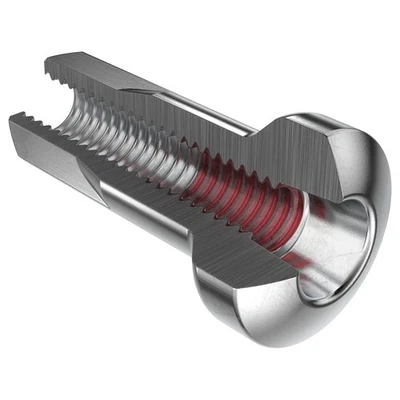 DT Swiss Pro Lock Brass Hidden Internal Nipple 2.0 x 12mm Silver - Each - image 1 of 2