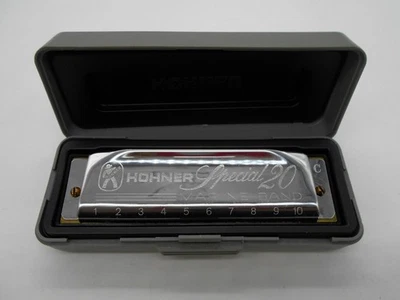 ( 01 ) HARMONICA HOHNER SPECIAL 20 560/20 C GERMANY DANS SON COFFRET - Photo 1/4