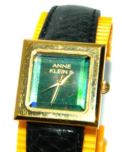 Orologio Anne Klein donna 29mm MOP verde tono oro batteria nuova - Foto 1 di 15