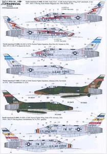 Xtra Decals 1/72 NORTH AMERICAN F-100D SUPER SABRE Fighter - Picture 1 of 3