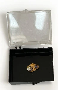 Spilla bavero vintage General Electric GE 10 anni di servizio 1/10 10k oro pieno - Foto 1 di 4