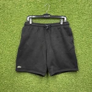 Lacoste Sport Shorts Mens Small Sweatshorts Tennis Black Active Train IZod Black - Picture 1 of 9
