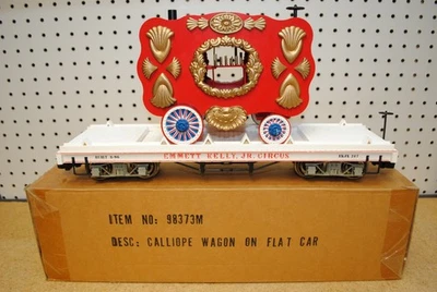 Bachmann 98373M Emmett Kelly, Jr Circus Flat Car w/Calliope Wagon *G-Scale* - Image 1 of 4
