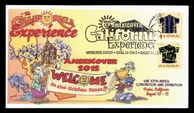 DR WHO 2012 FDC ALOHA HAWAII SHIRT BENNETT CACHET EXPO CACHET COIL COMBO M60083 - Image 1 of 2