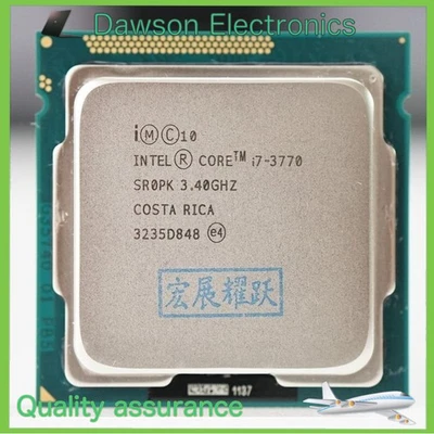 Procesador CPU Intel i7-3770 Core SR0PK 4 núcleos, 3,40 GHz, Socket H2 LGA-1155 Foto 1 de 4